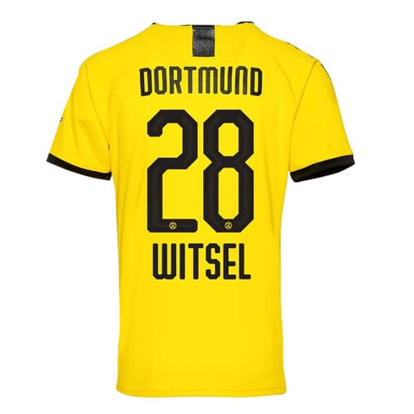 Thailand Trikot Borussia Dortmund NO.28 Witsel Heim 2019-20 Gelb Fussballtrikots Günstig